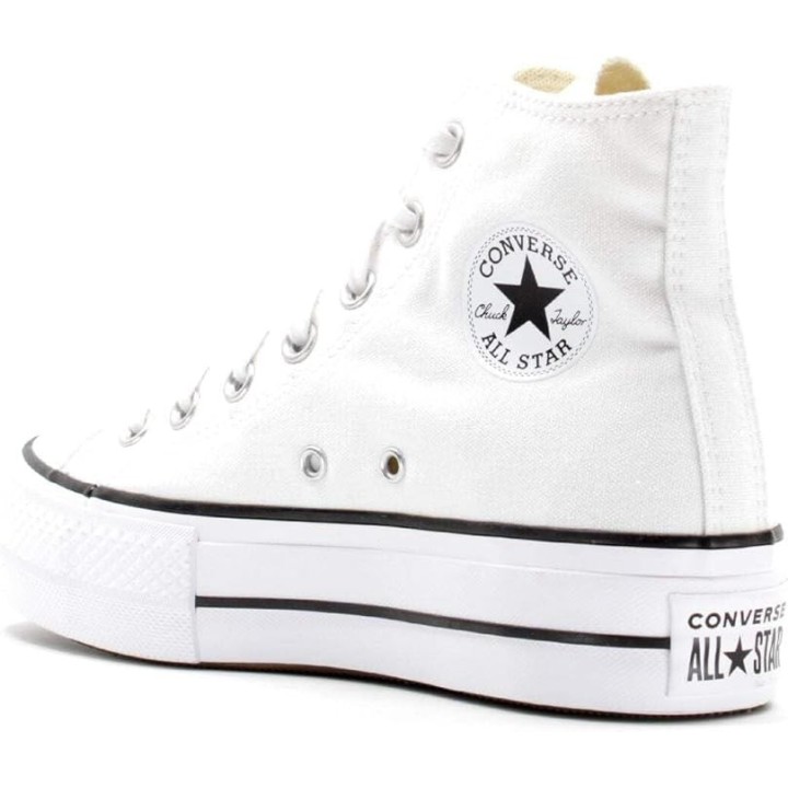 Zapatillas Converse Chuck Taylor All Star Platform blanco vista trescuartos