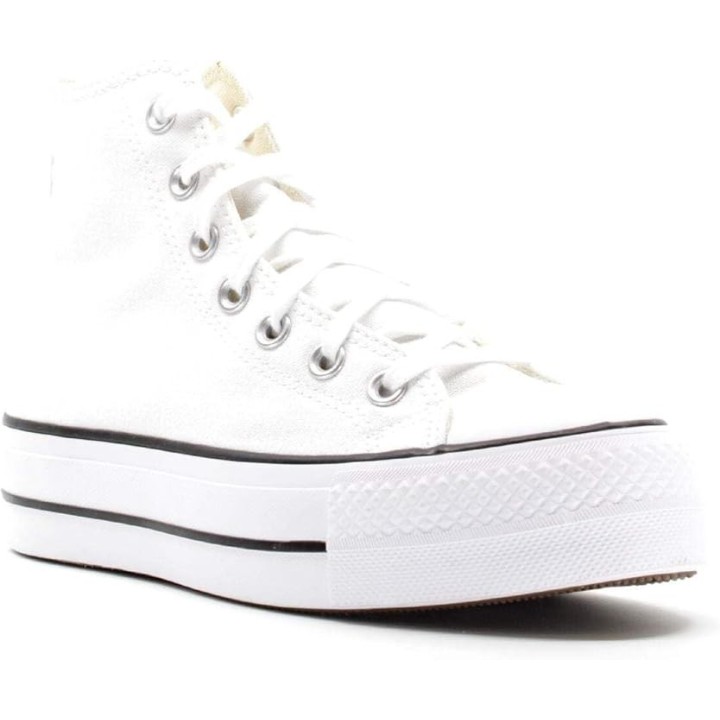 Zapatillas Converse Chuck Taylor All Star Platform blanco vista trescuartos frontal