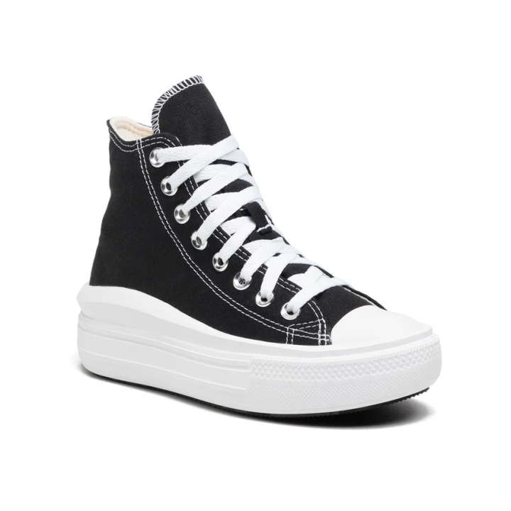Zapatillas Converse Chuck Taylor All Star Move negro vista tres cuartos