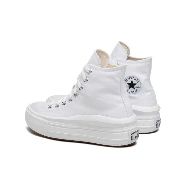Zapatillas Converse Chuck Taylor All Star Move blanco vista tres cuartos dorsal