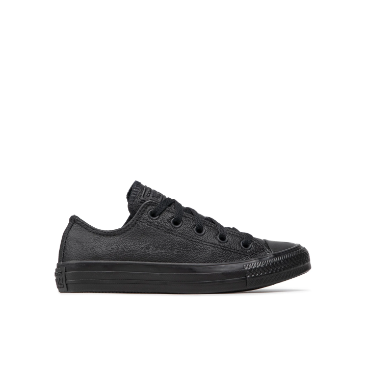 Zapatillas Converse Chuck Taylor All Star piel unisex negro vista lateral