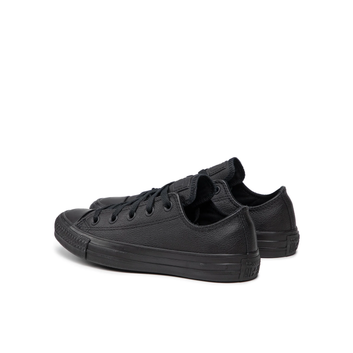 Zapatillas Converse Chuck Taylor All Star piel unisex negro vista lateral