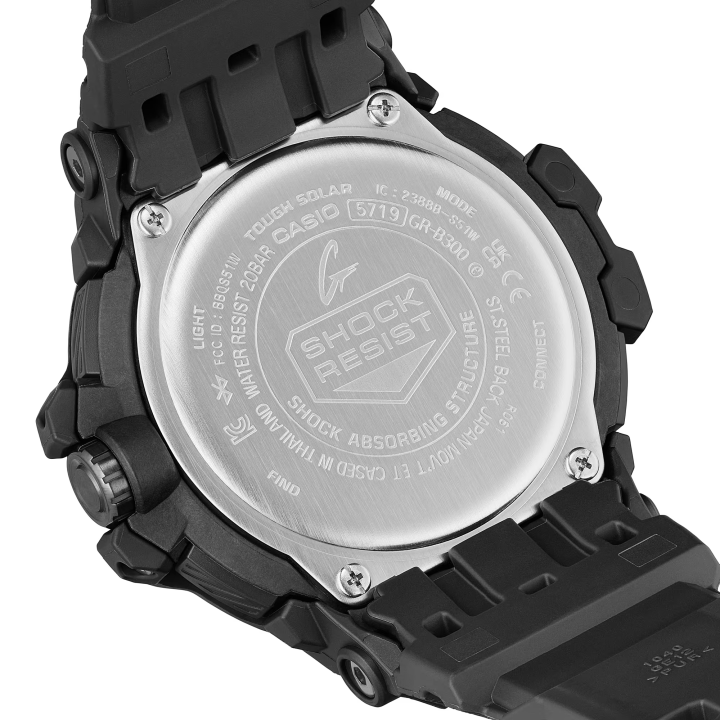 Reloj Casio G-SHOCK GR-B300-1AER negro vista dorsal