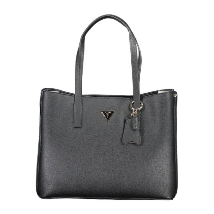 bolso negro de hombro para mujer Guess vista frontal