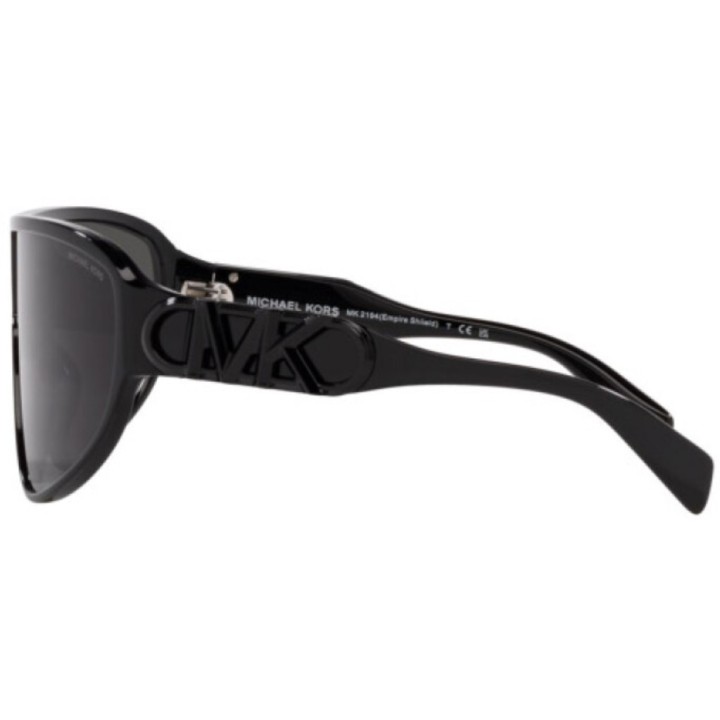 Gafas de sol Michael Kors MK2194 Empire Shield máscara negro vista lateral