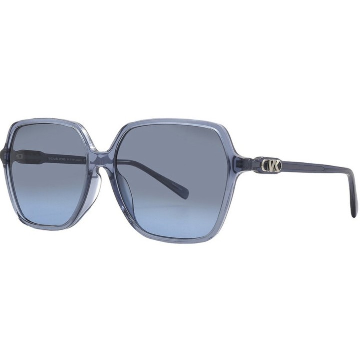 Gafas de sol Michael Kors Jasper cuadradas azul tres cuartos