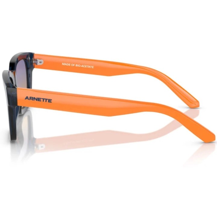 Gafas de sol Arnette AN4334 Cold Heart 2.0 cuadradas negro naranja vista lateral
