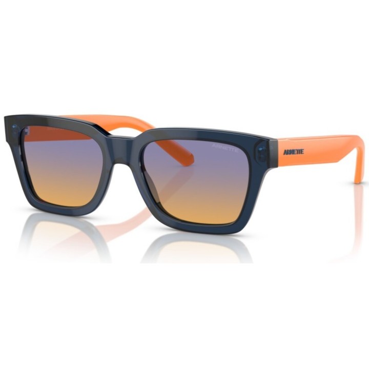 Gafas de sol Arnette AN4334 Cold Heart 2.0 cuadradas negro naranja vista tres cuartos
