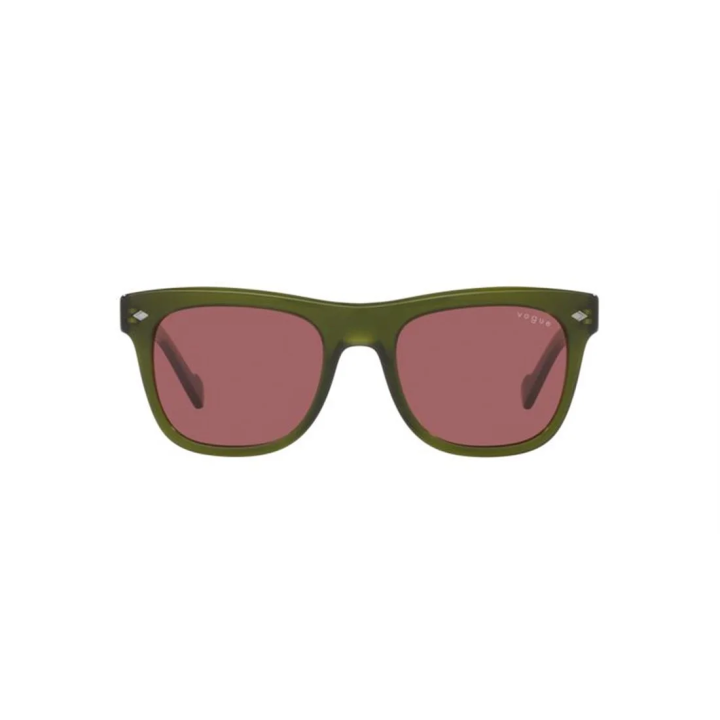 Gafas de sol Vogue VO5465S rectangulares burdeos detalle