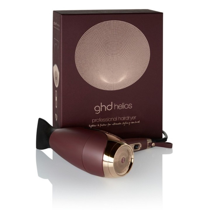 Secador profesional ghd Helios burdeos vista general caja