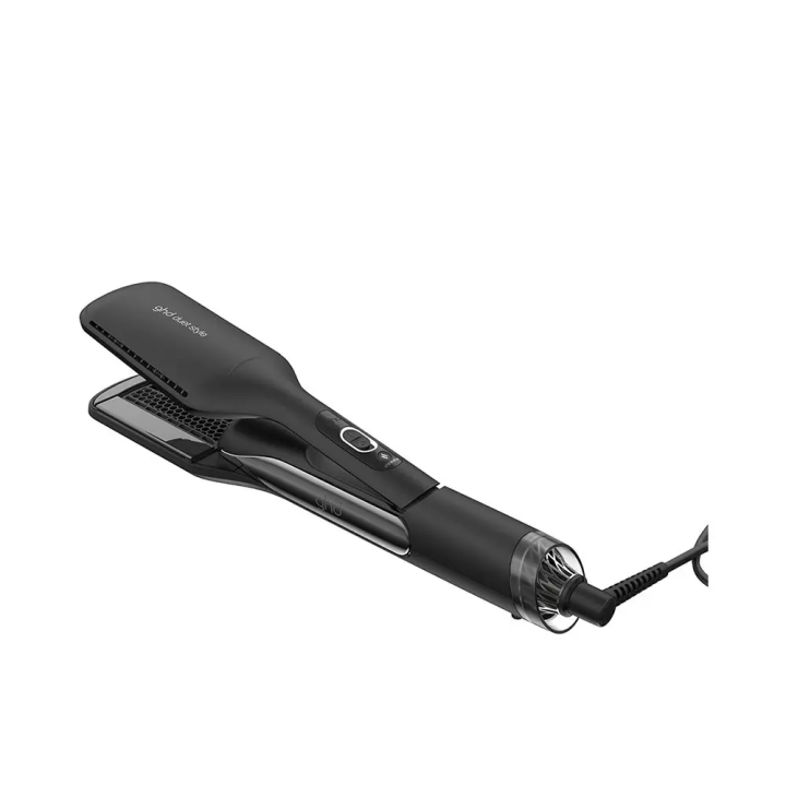 Plancha de aire caliente 2 en 1 ghd Duet Style negra vista frontal