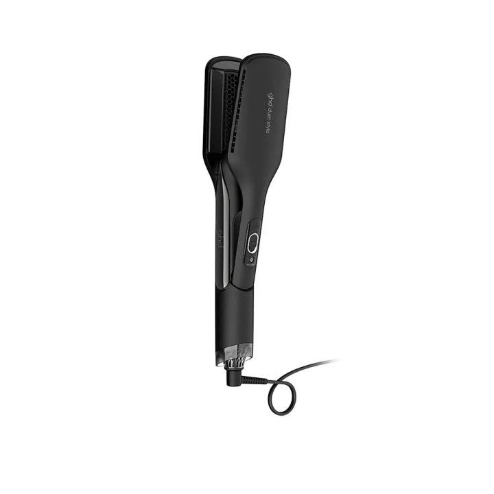 Plancha de aire caliente 2 en 1 ghd Duet Style negra vista vertical
