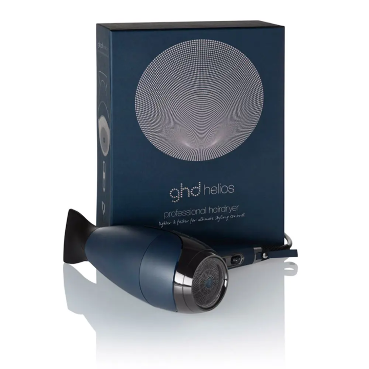 Secador profesional ghd Helios azul vista general