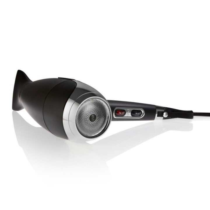 Secador profesional ghd Helios negro vista dorsal
