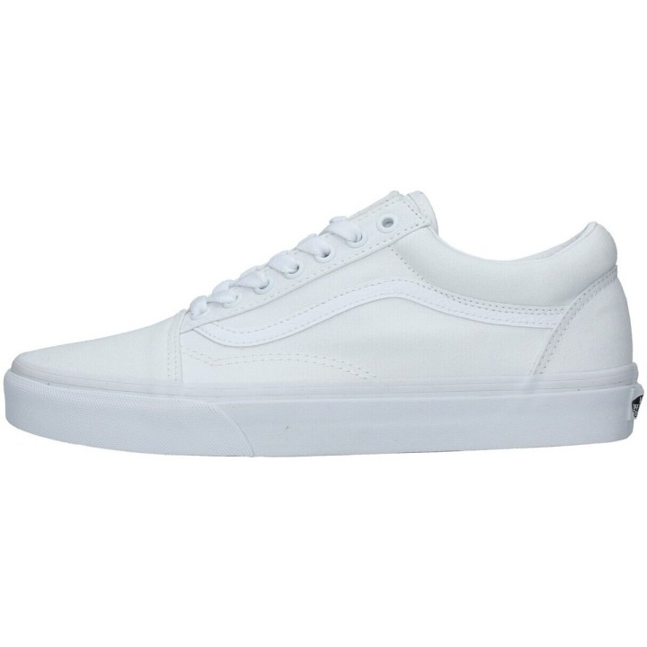 Zapatillas Vans Old Skool True White vista lateral