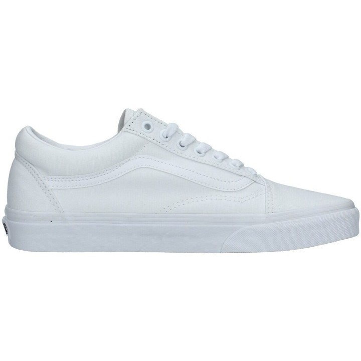 Zapatillas Vans Old Skool True White vista lateral izquierda