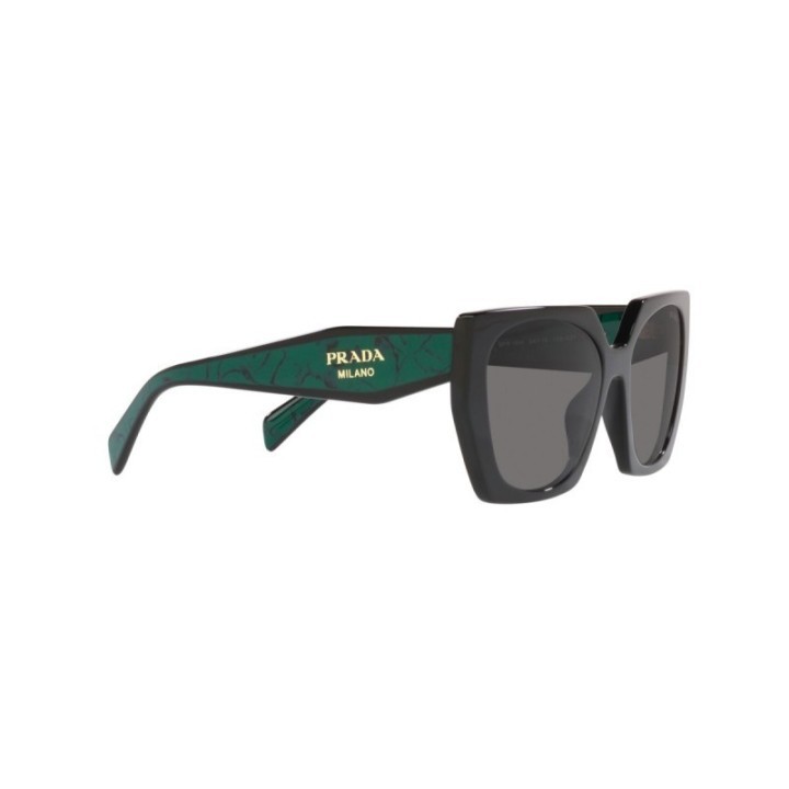 Gafas de sol Prada PR 15WS negro con cristales gris polarizadas vista frontal