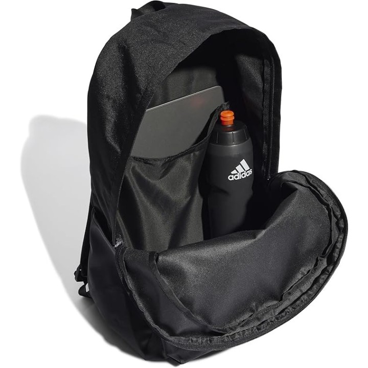 Interior de la mochila Adidas Classic 3 líneas negra y blanca