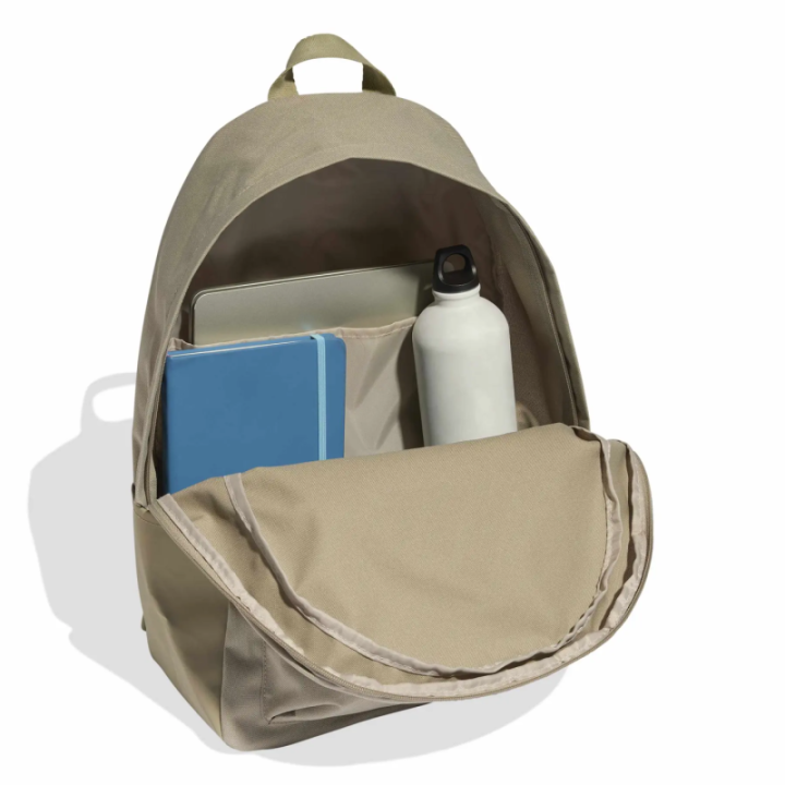 Interior de la mochila Adidas Classic 3 Bar Logo beige y blanca