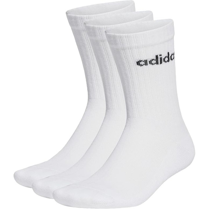Calcetines Adidas Originals Crew acolchados pack de 3 negros vista frontal