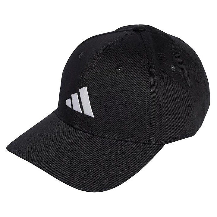 Gorra Adidas New Logo negra y blanca vista frontal