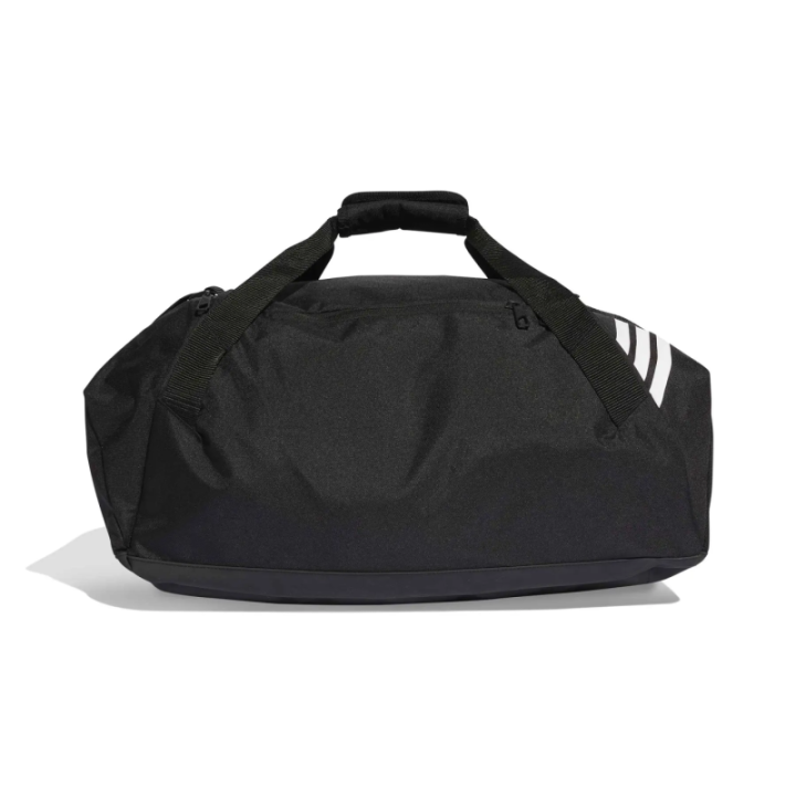 Bolsa de viaje mediana Adidas Tiro negra y blanca dorsal
