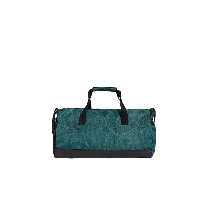 Bolsa duffle Adidas de entrenamiento negra y verde dorsal
