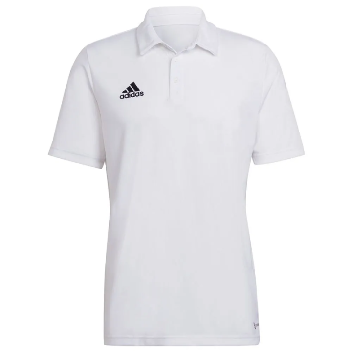 Polo Adidas Entrada 22 blanco vista frontal