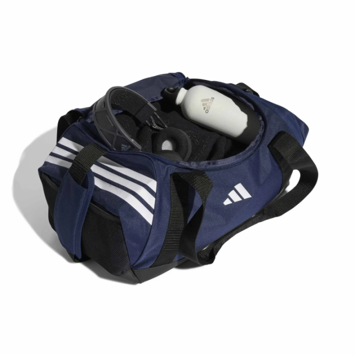 Interior de bolsa Adidas pequeña azul y blanca
