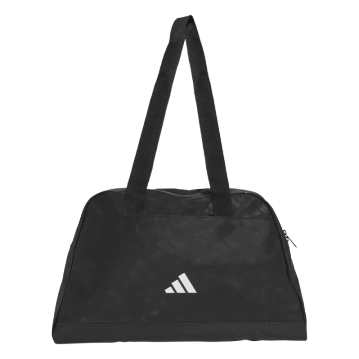 Mochila Adidas Monogram blanca y negra vista frontal