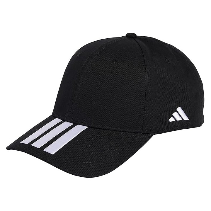 Gorra Adidas de entrenamiento blanca y negra vista frontal