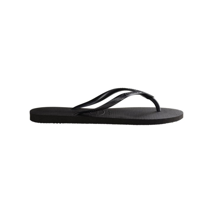 Chanclas Havaianas Slim negro vista lateral