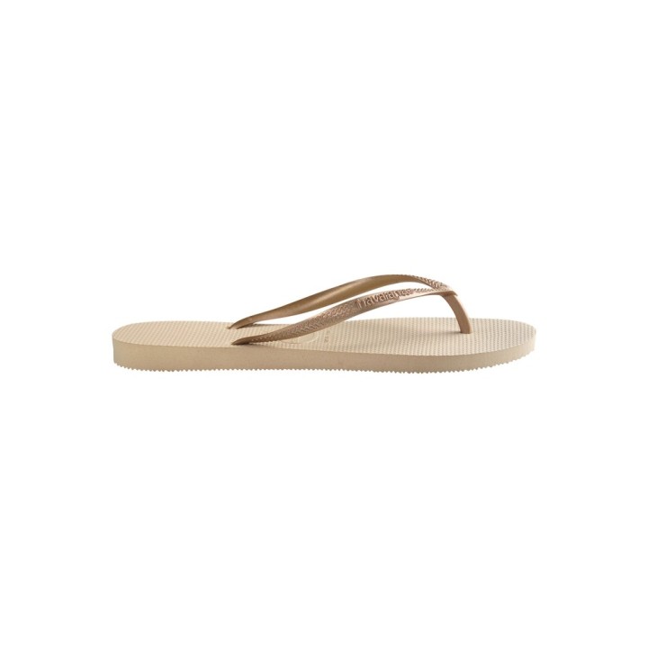 Chanclas Havaianas Slim arena oro vista lateral