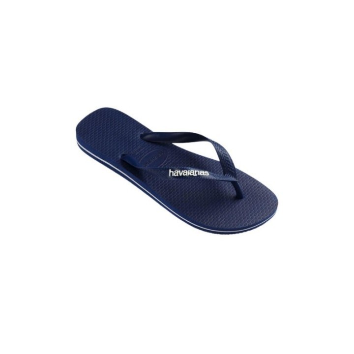 Chanclas Havaianas Logo Filete negras vista lateral