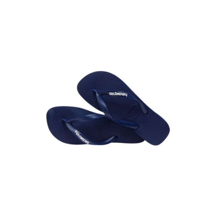 Detalle de chanclas Havaianas Logo Filete negras y turquesa