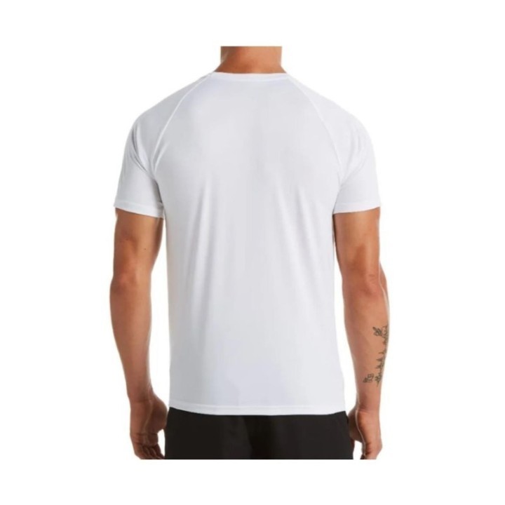 Camiseta Nike Hydroguard blanca vista dorsal