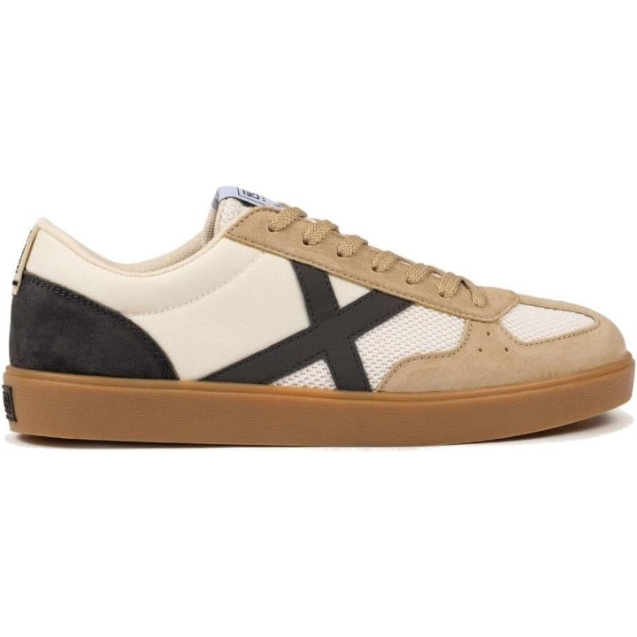 Zapatillas Munich Break 49 beige vista lateral