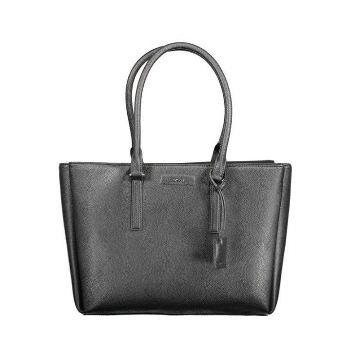 bolso de hombro negro para mujer Calvin Klein vista frontal