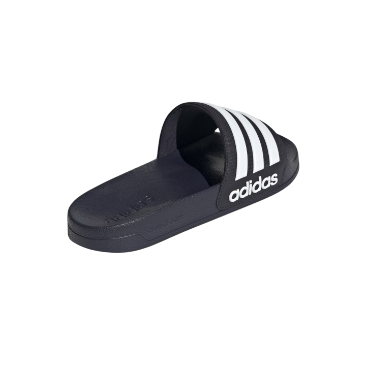 tres cuartos dorsal de chanclas Adidas Adilette Shower azul marino