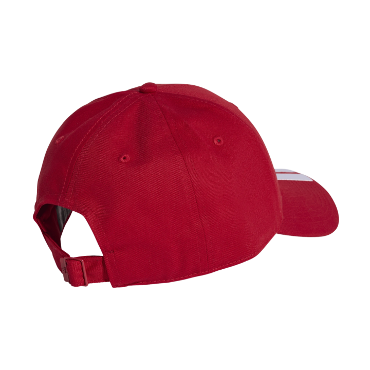 Gorra Adidas de entrenamiento roja blanca vista dorsal