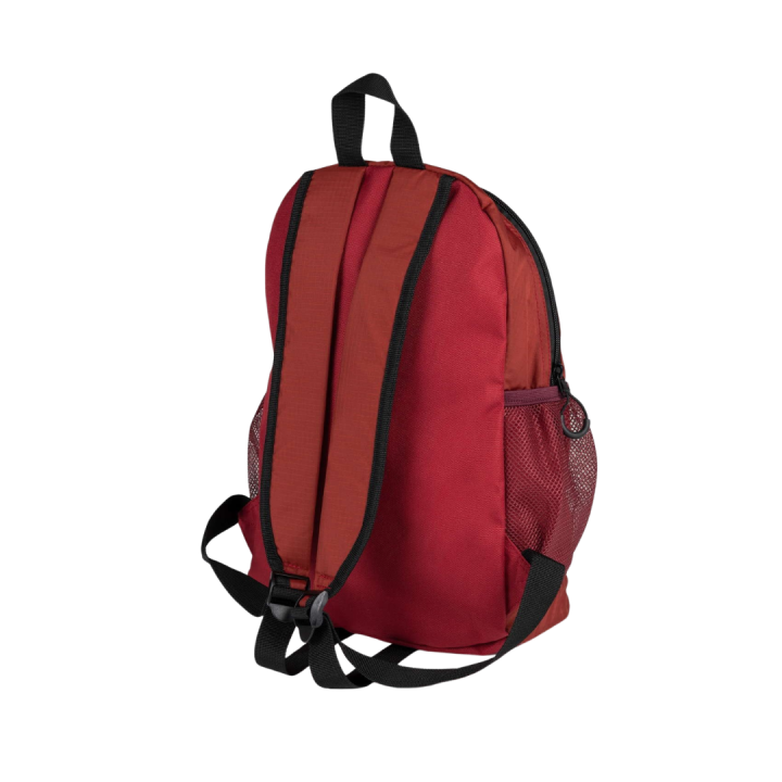 Mochila Munich slim pequeña burdeos vista dorsal