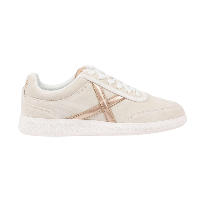 Zapatillas Munich Rumba 25 blancas vista lateral