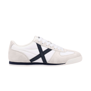 Zapatillas Munich Stereo 03 blancas y grises vista lateral