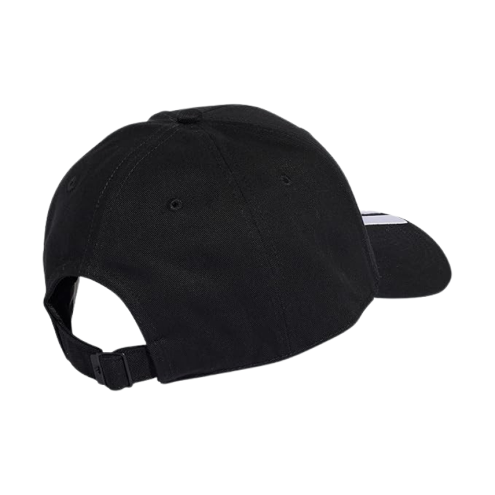 Gorra Adidas de entrenamiento blanca y negra vista dorsal