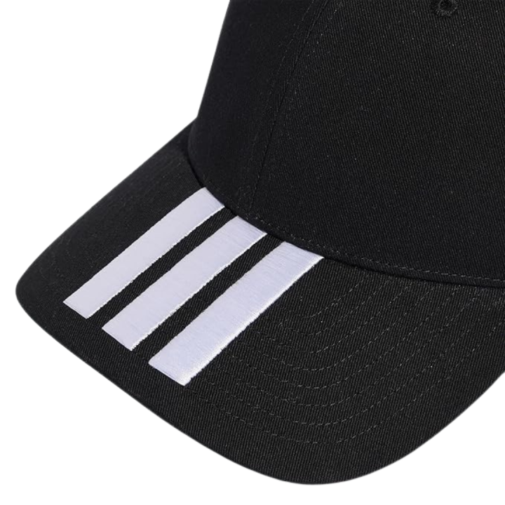 Gorra Adidas de entrenamiento blanca y negra vista detalle