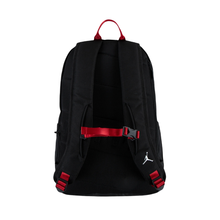 Mochila Nike Jordan Jam Air Patrol negra vista dorsal