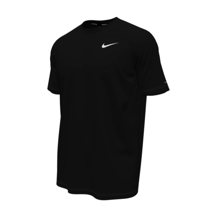 Sportshirt Nike Men Essential Hydroguard Solid Black 25 vista lateral