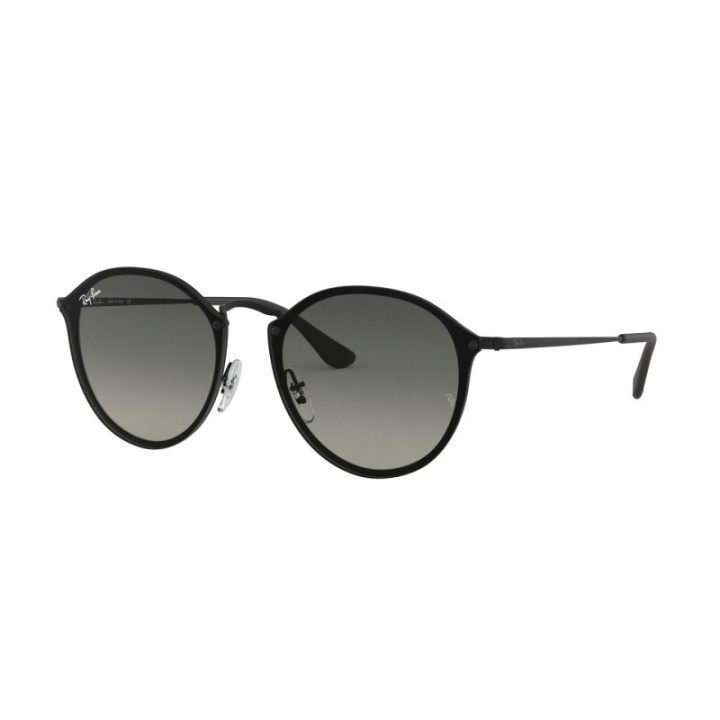Gafas de sol Ray-Ban Blaze RB3574N redondas negras gris degradado vista frontal