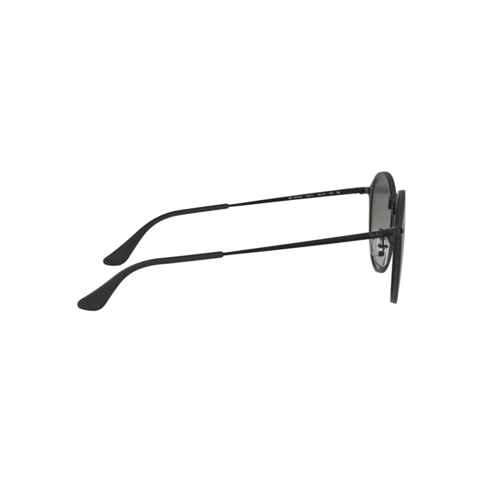 Gafas de sol Ray-Ban Blaze RB3574N redondas negras gris degradado vista lateral