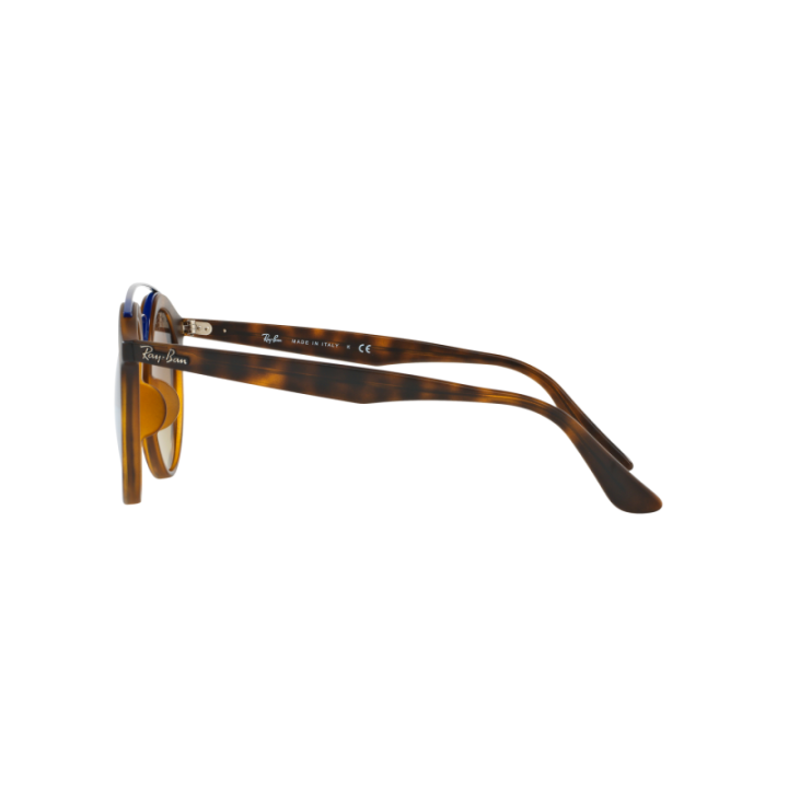 Gafas de sol Ray-Ban RB4256F New Gatsby II carey con Cristal espejo lila degradado vista lateral